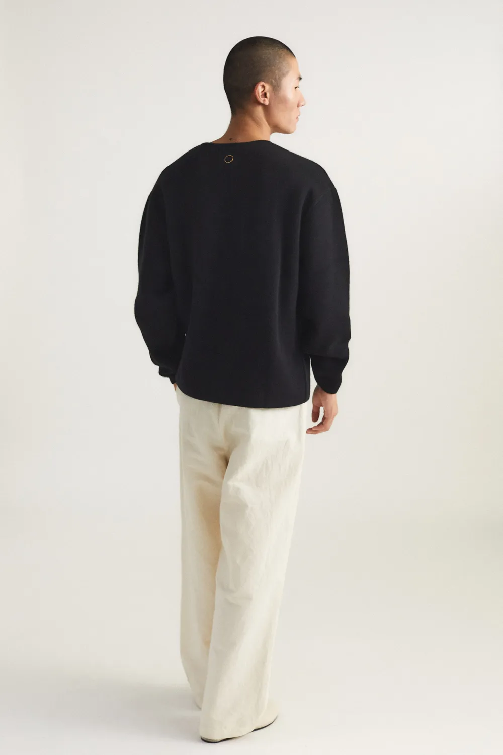 Oyuna Axa Pullover Schwarz Herren Oversize