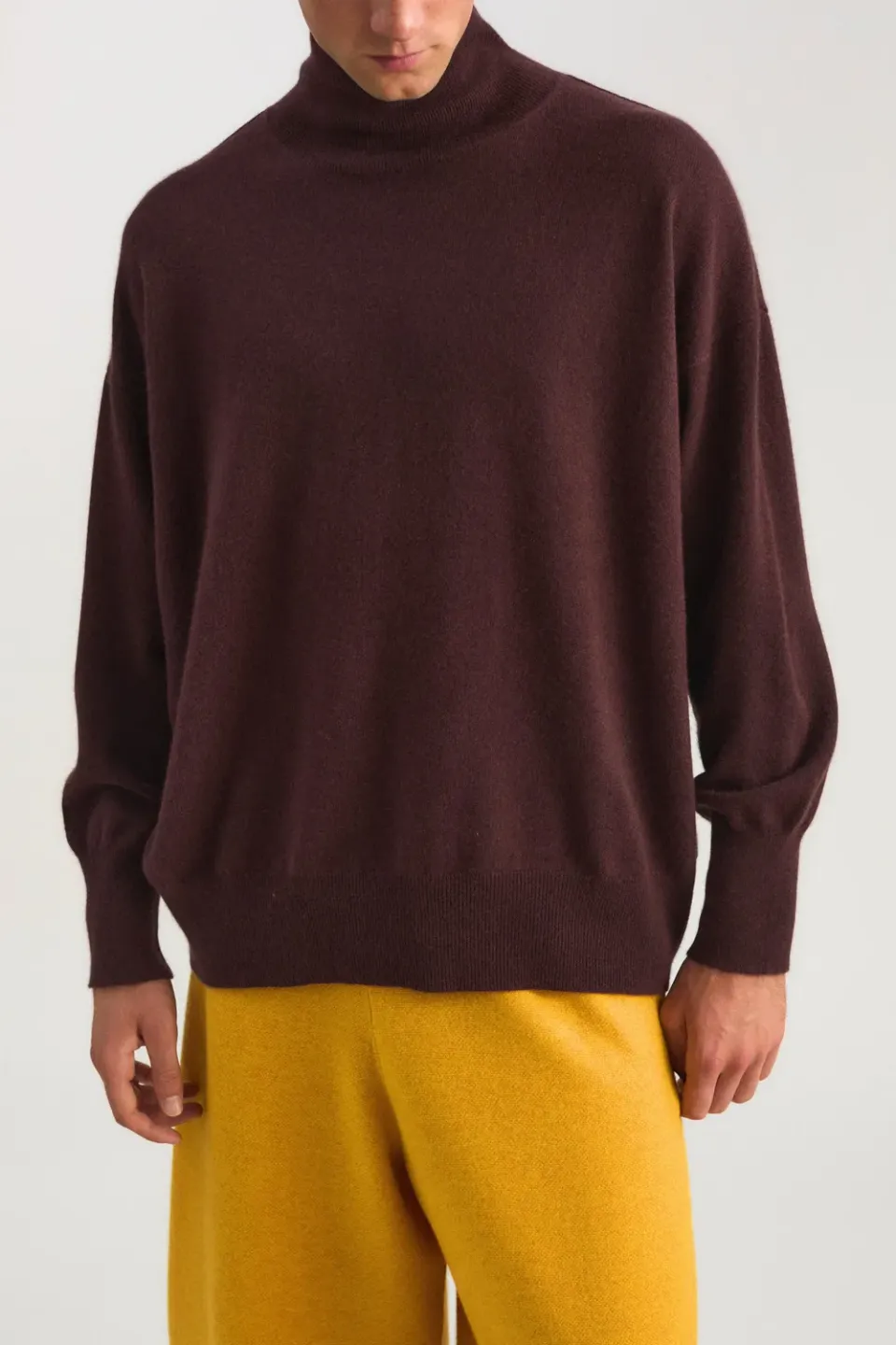 Oyuna Kotto Pullover Carob Rollkragen Kaschmir