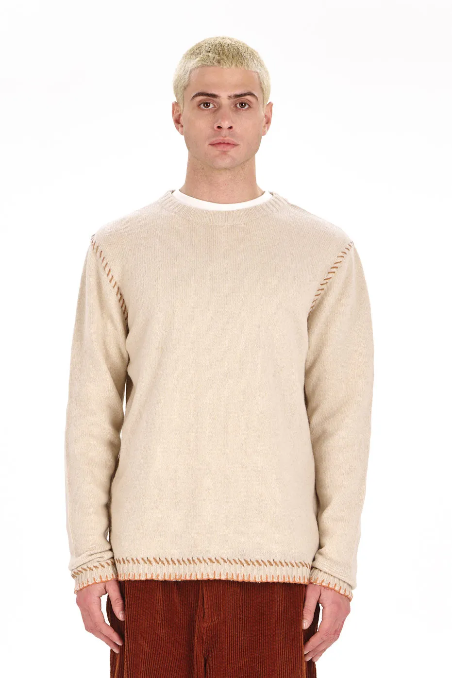Komodo Jago Pullover Sand Herren aus Lambswool