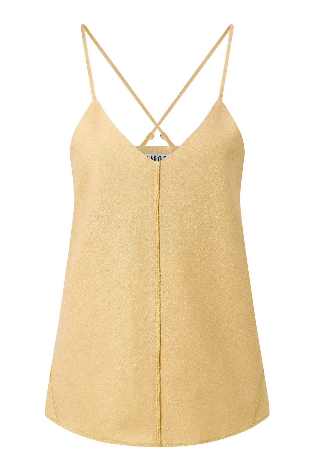 Komodo Fleur Trägertop Sand Leinen-Mix