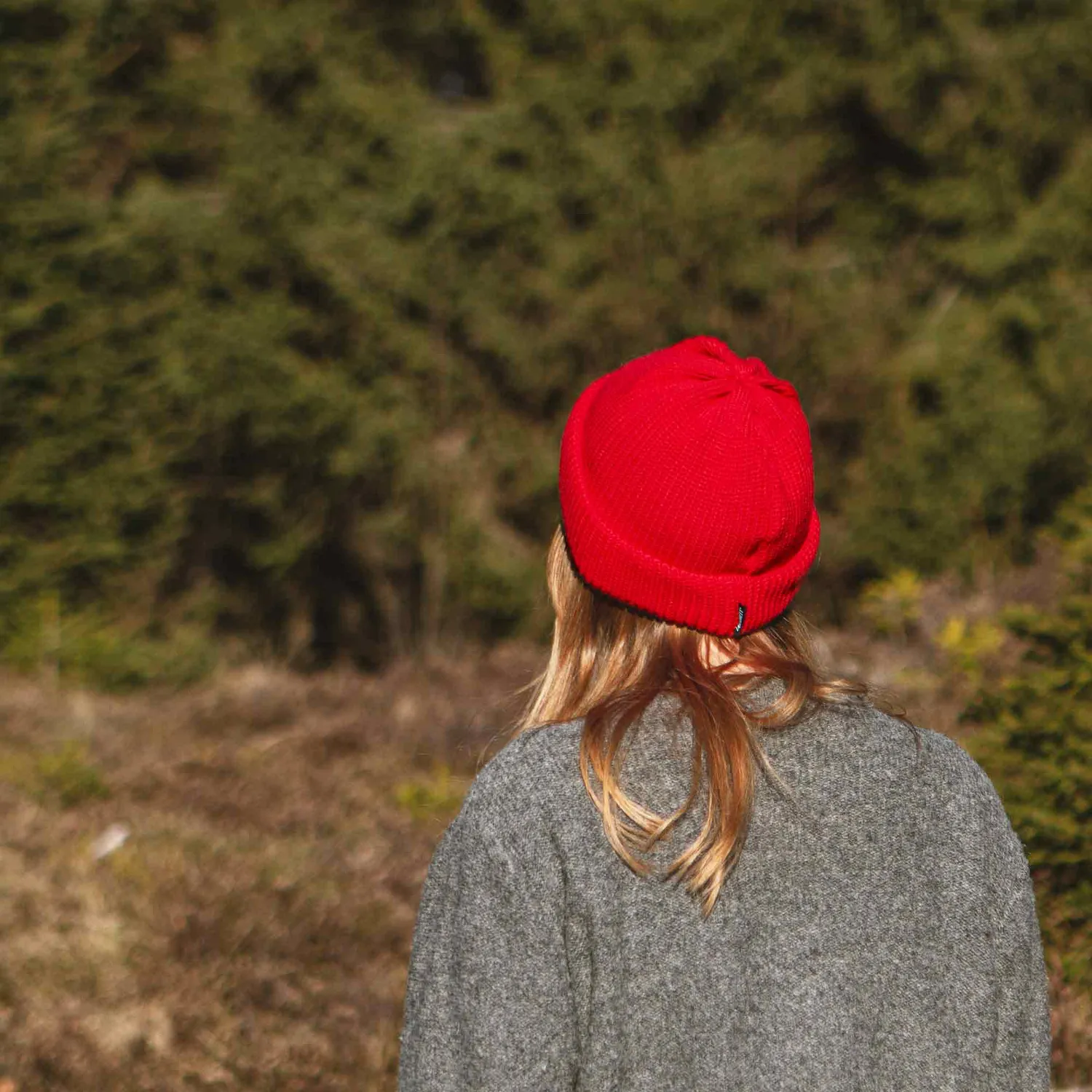 Langbrett Matrosen Beanie Bio-Merinowolle schwarz warm