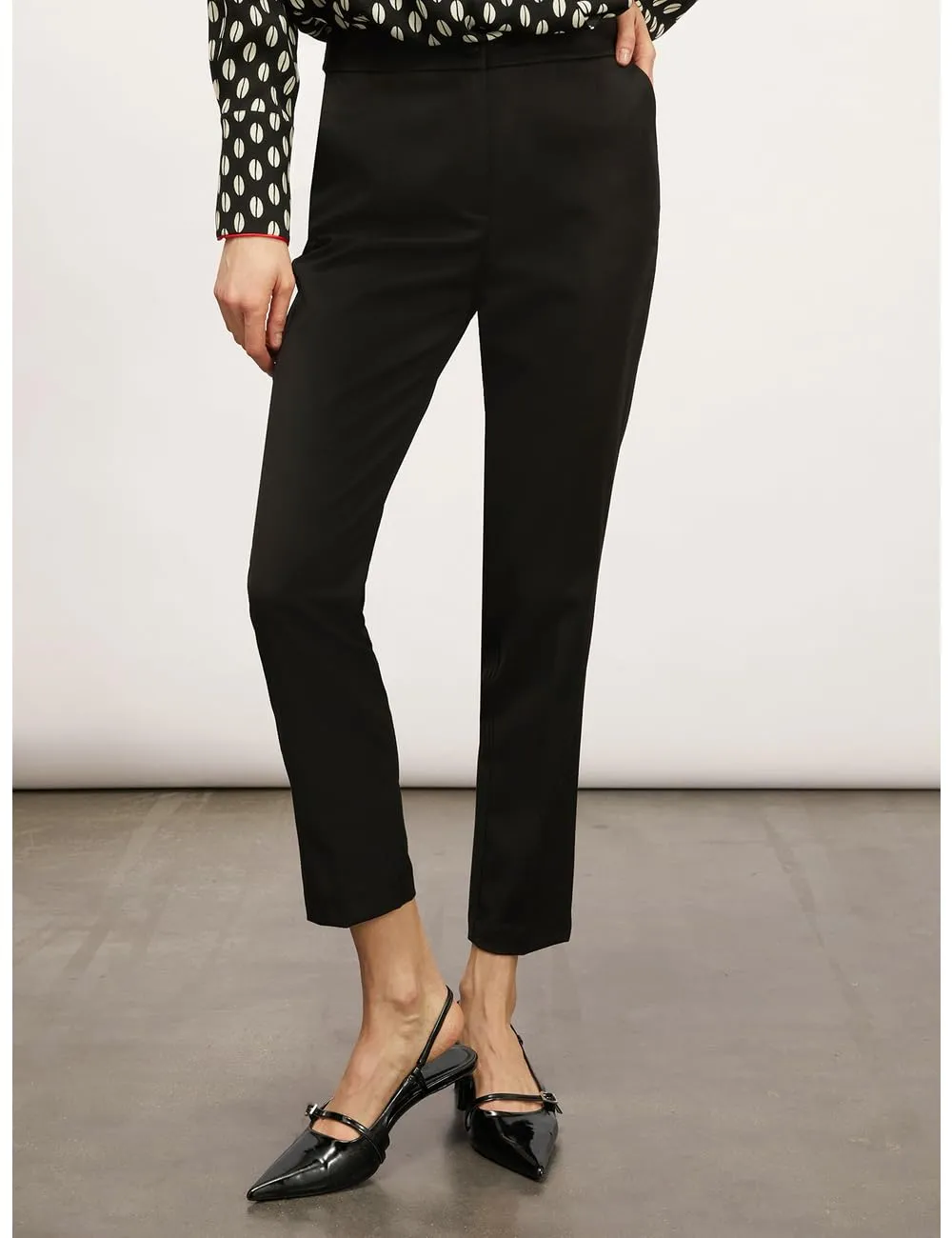 Motivi Skinny-Hose technisches Gewebe mit Bügelfalte