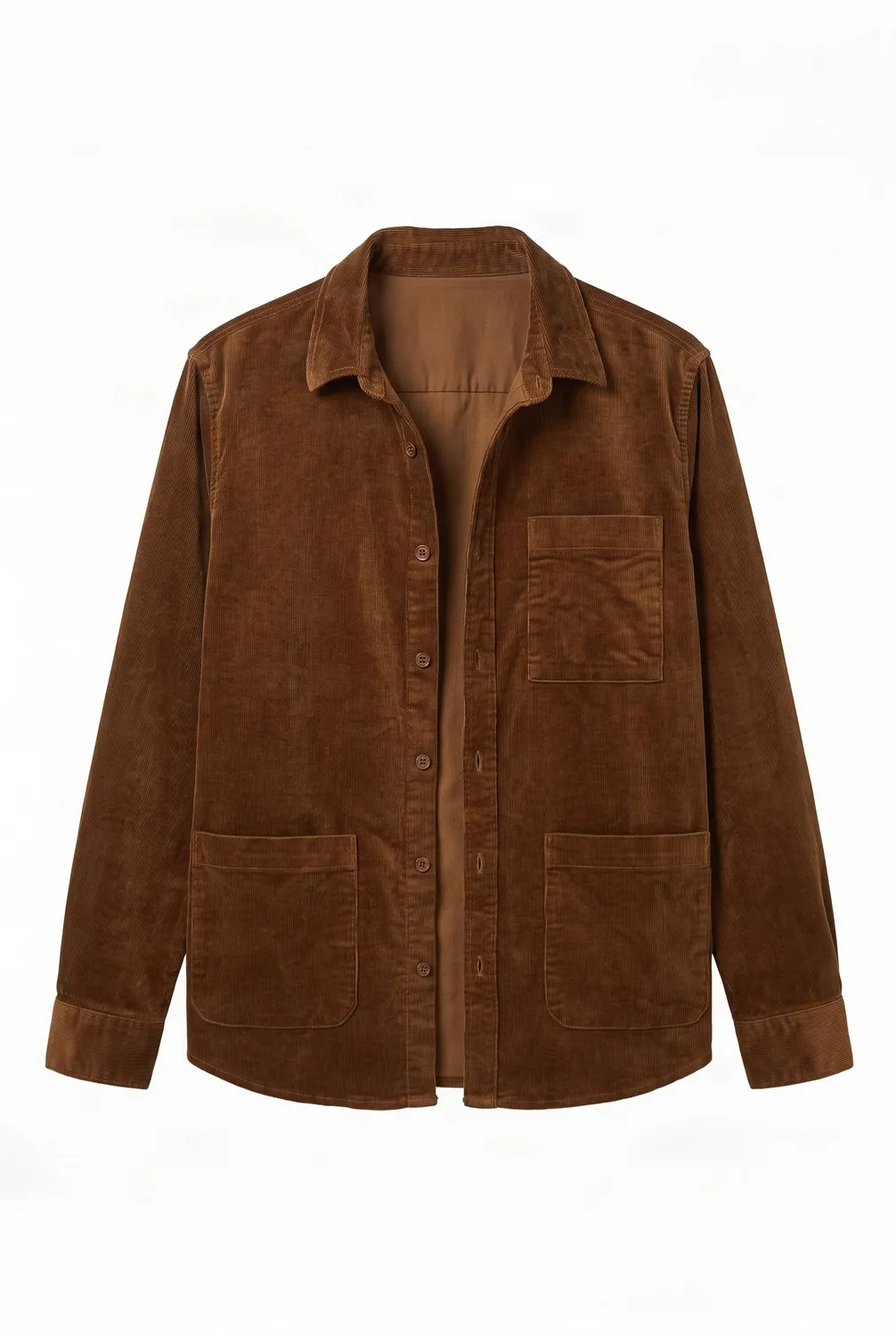 KOMODO OSCAR Overshirt Herren chestnut Bio-Cord