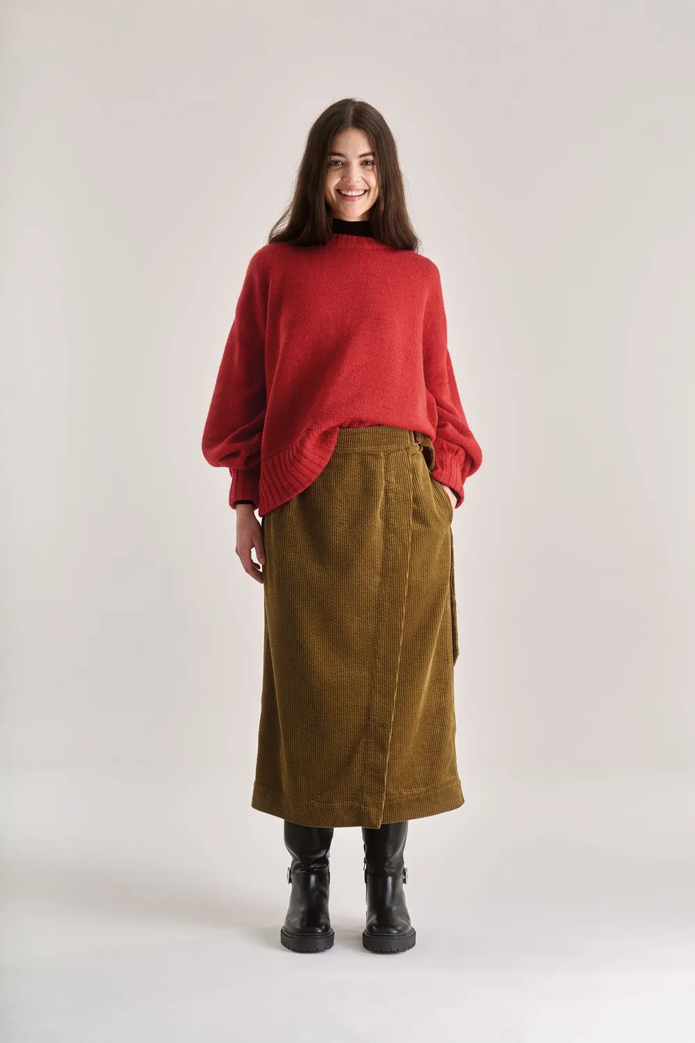 KOMODO PALOMA Pullover Rot aus Lammwolle