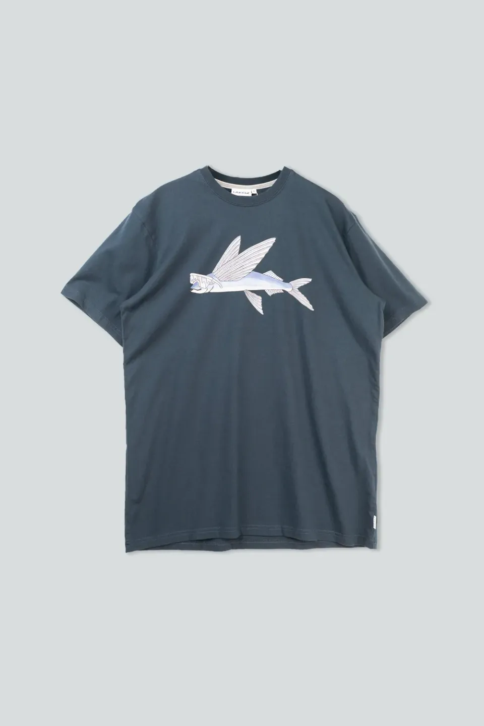 LAKOR Fly Fish T-Shirt Blueberry Bio-Baumwolle