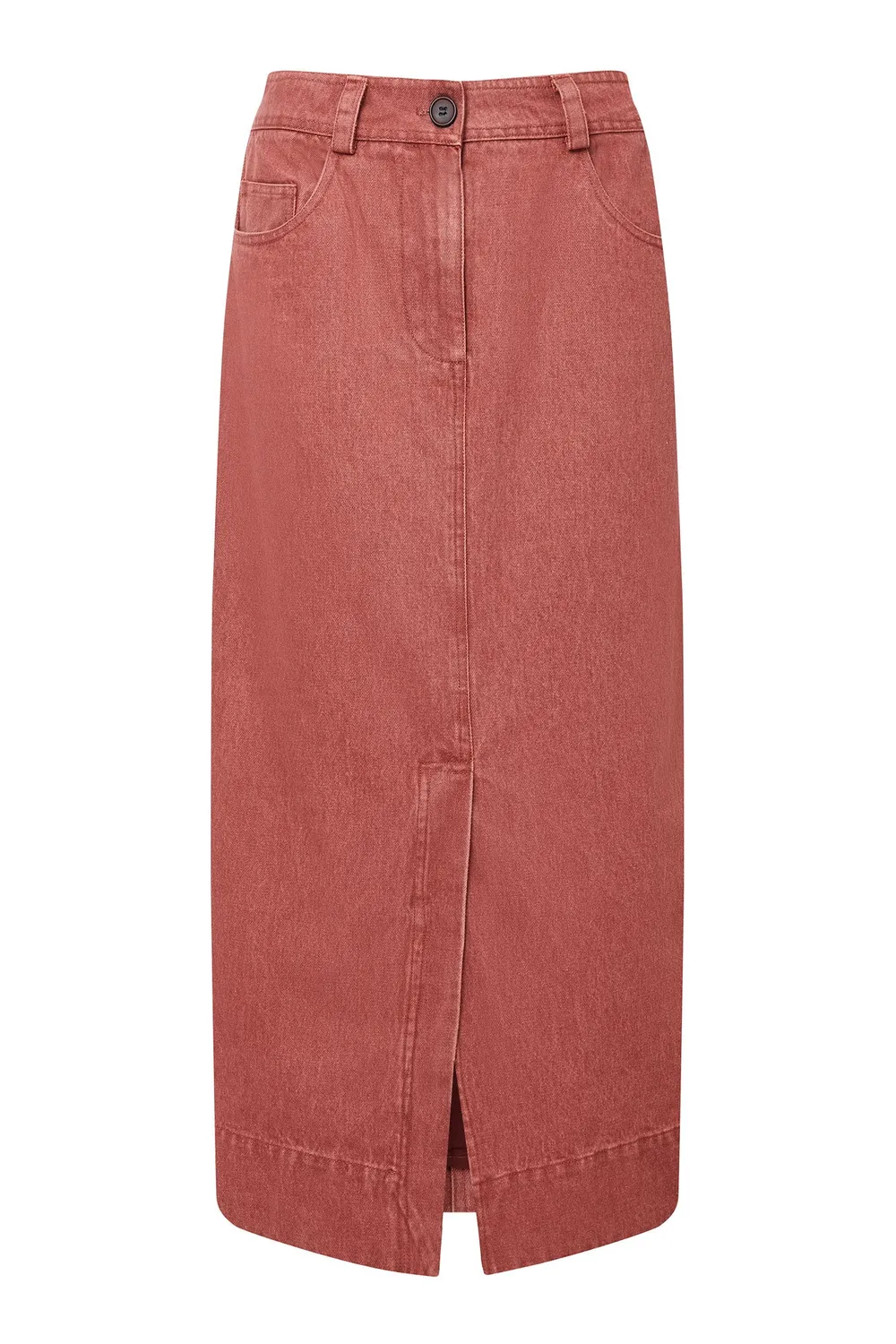 KOMODO GRACE Jeansrock Red Wash aus Bio-Baumwolle