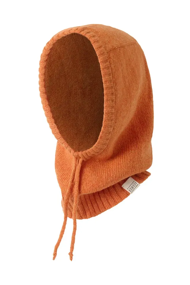 Komodo Serena Merino Hood Kapuze Orange Merinowolle