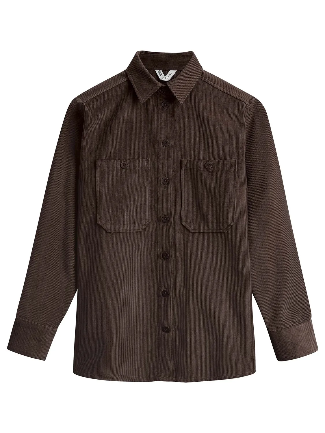 MELA Jiya Cord Overshirt mandel Bio-Baumwolle