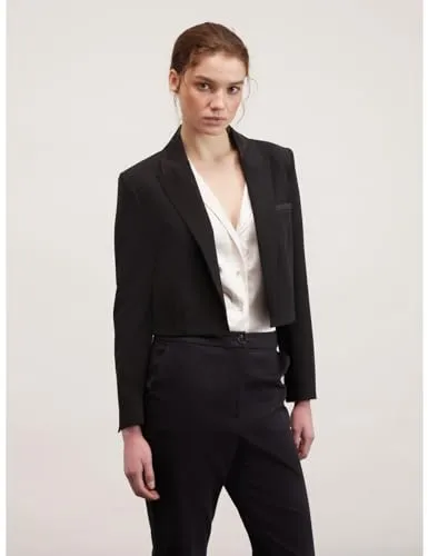 Motivi Spencer-Jacke mit Satineinsätzen Jacke technisch