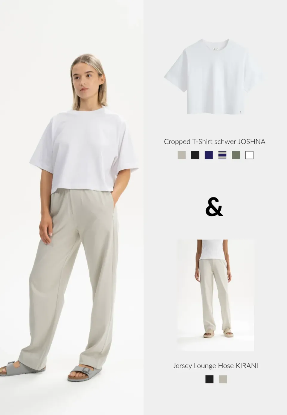 MELA JOSHNA T-Shirt KIRANI Hose Set Damen Bio