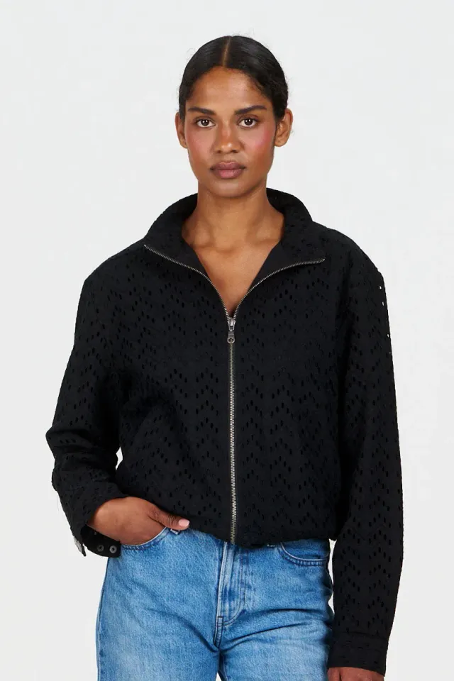 KOMODO LOTUS Jacke schwarz Bio-Baumwolle