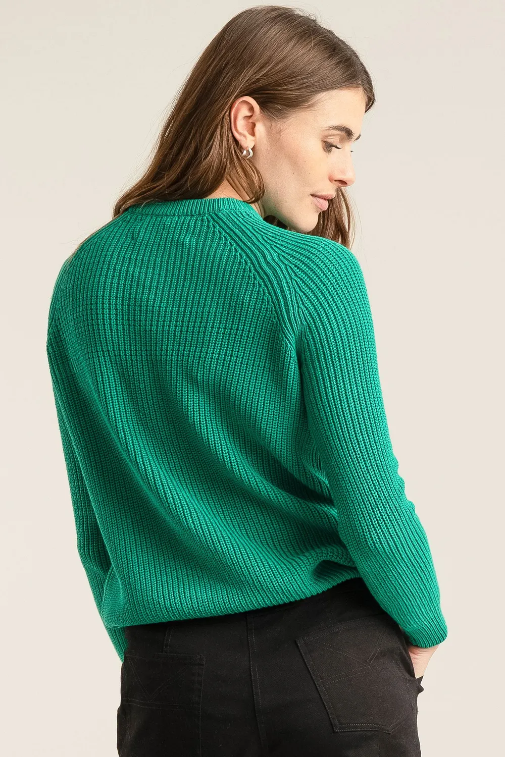 KOMODO SERGIO Pullover Grün Bio-Baumwolle