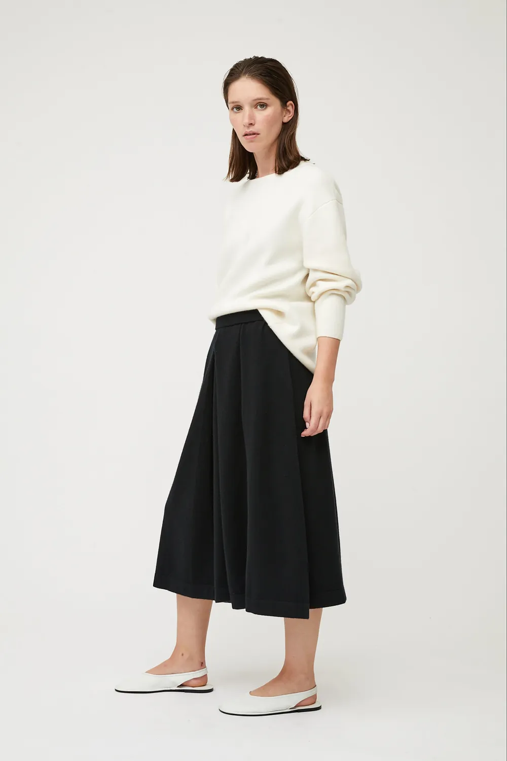 Oyuna Axa Sweater Pullover Ivory Jacquard oversize