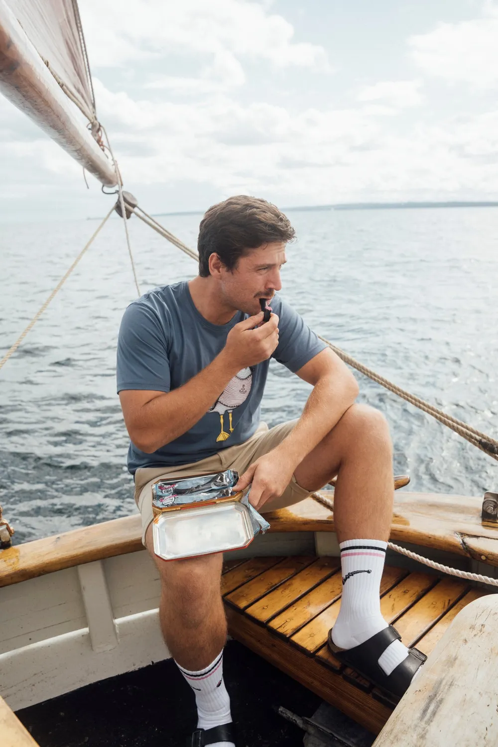 LAKOR Lakridspibe Tennis Socken Weiß Bio-Baumwolle