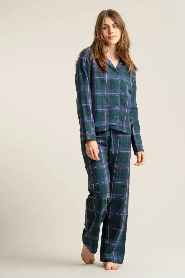 KOMODO JIM JAM Pyjama Black Watch Bio-Baumwolle