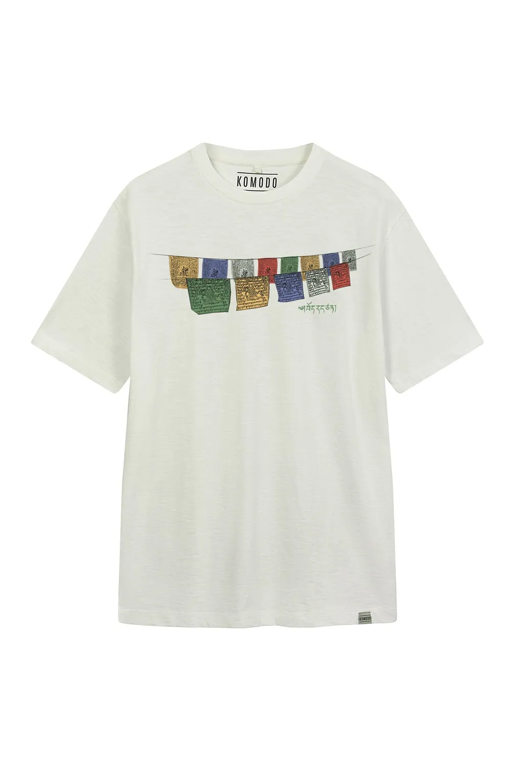 KOMODO FREE TIBET T-Shirt Off White Bio-Baumwolle
