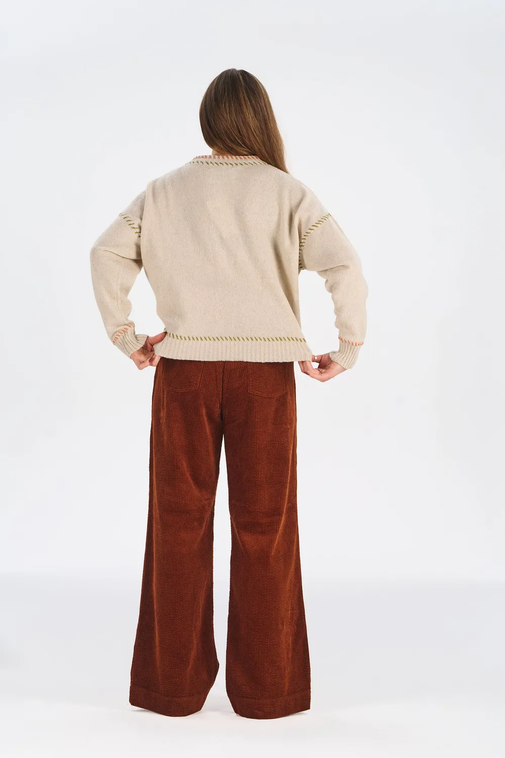 KOMODO ROSA Merino Pullover Sand für Damen