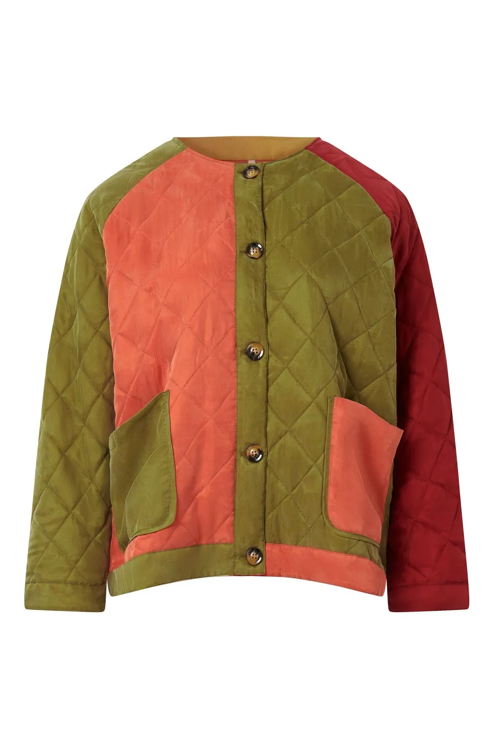 KOMODO LULU Cupro Jacke Multi Gr. 38 gesteppt