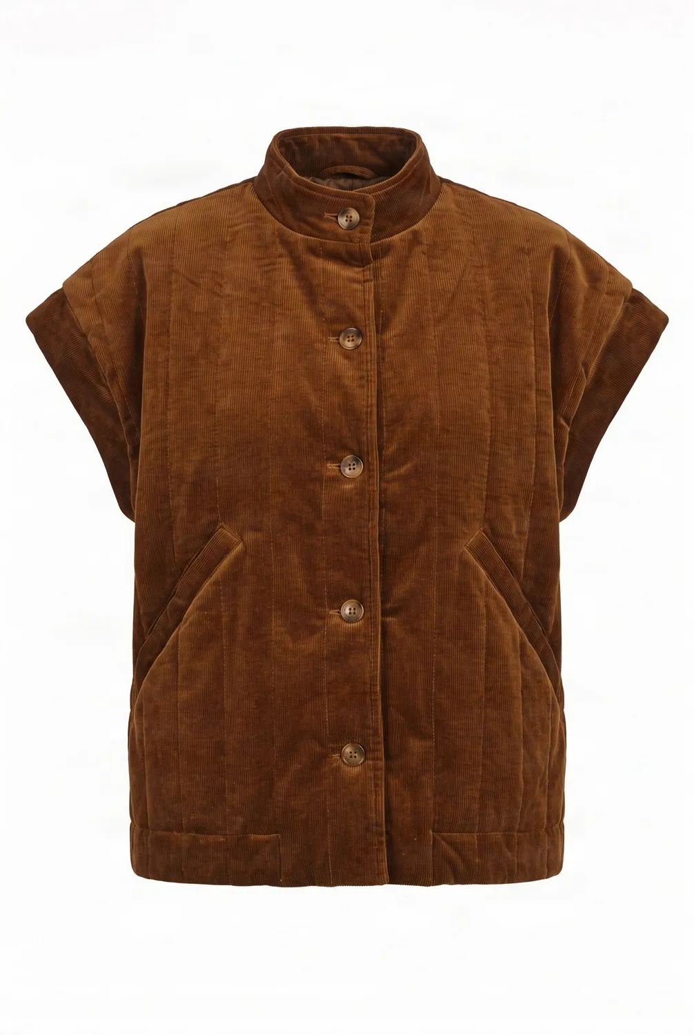 Komodo Daze Weste Chestnut Cord Bio-Baumwolle Damen
