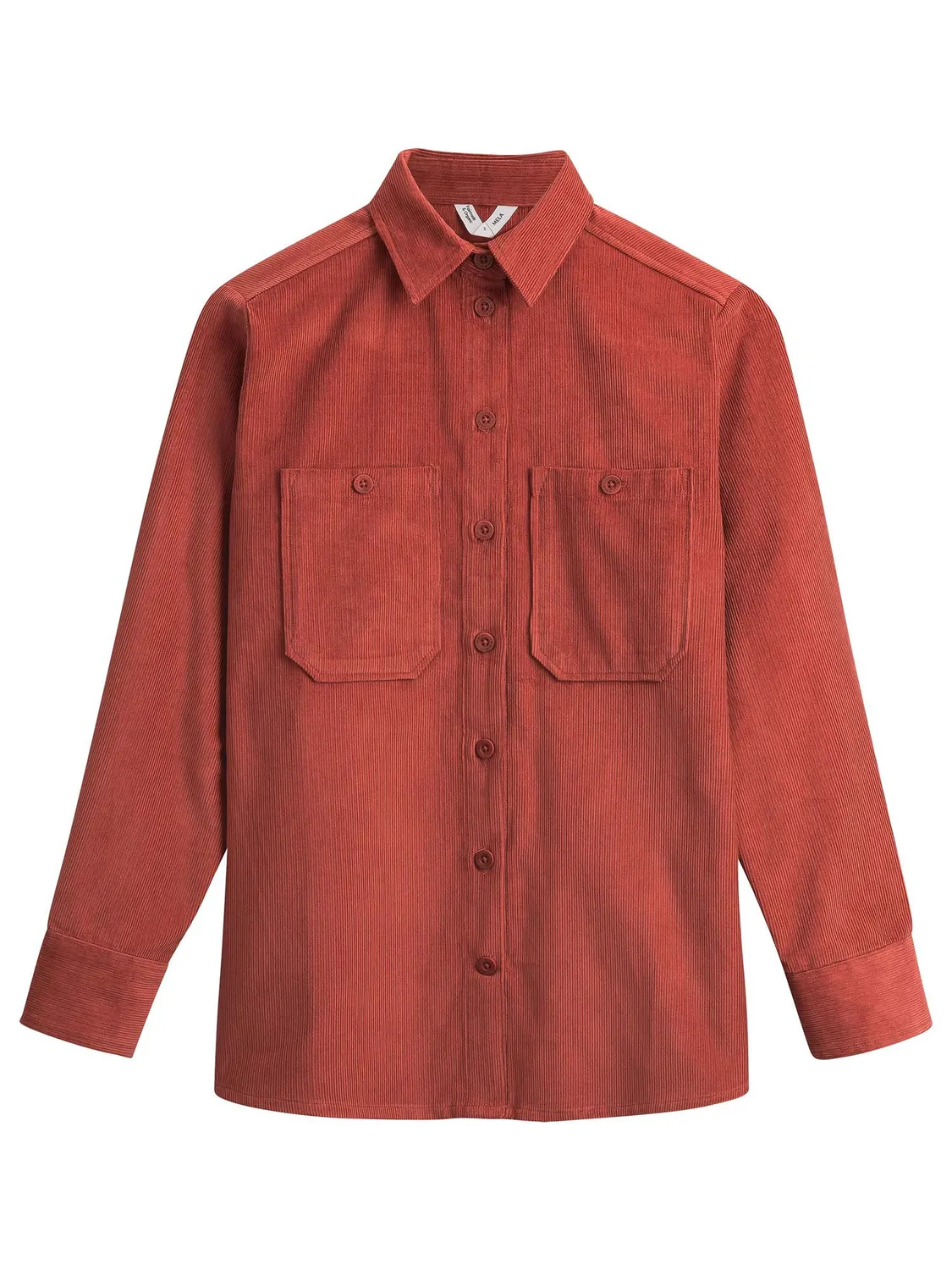 MELA Jiya Cord Overshirt mandel Bio-Baumwolle