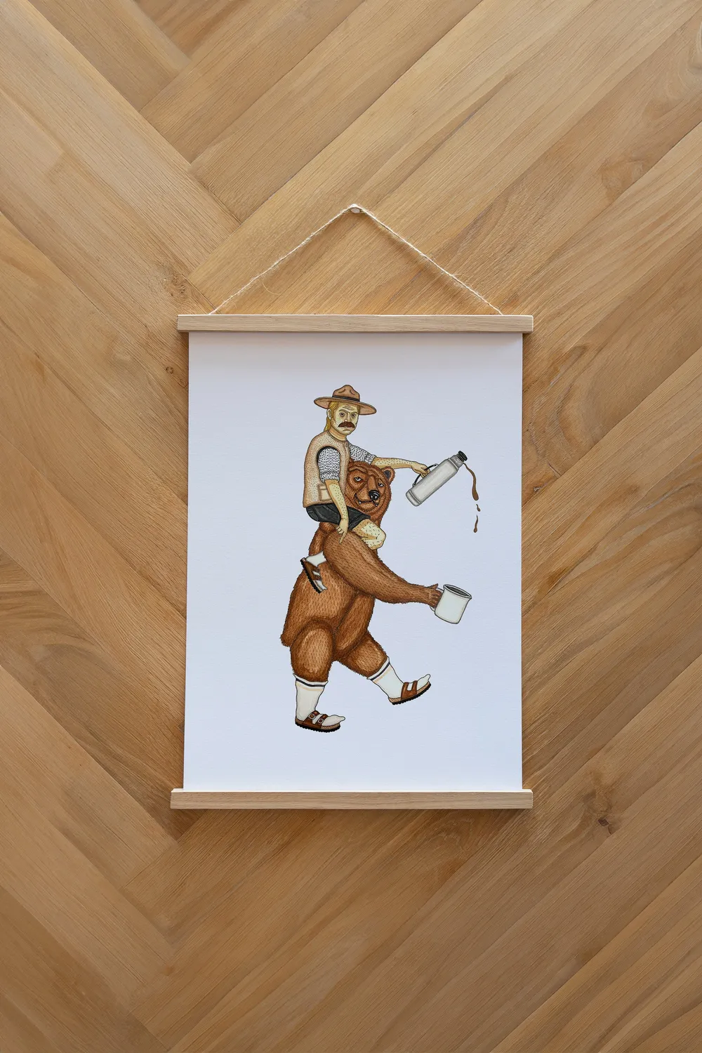 LAKOR Nordic Über Poster Weiß Onesize 250g Papier