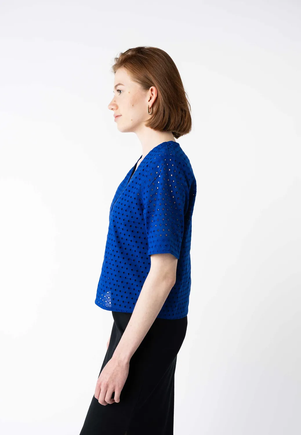 MELA NALA Bluse schwarz aus Bio-Baumwolle