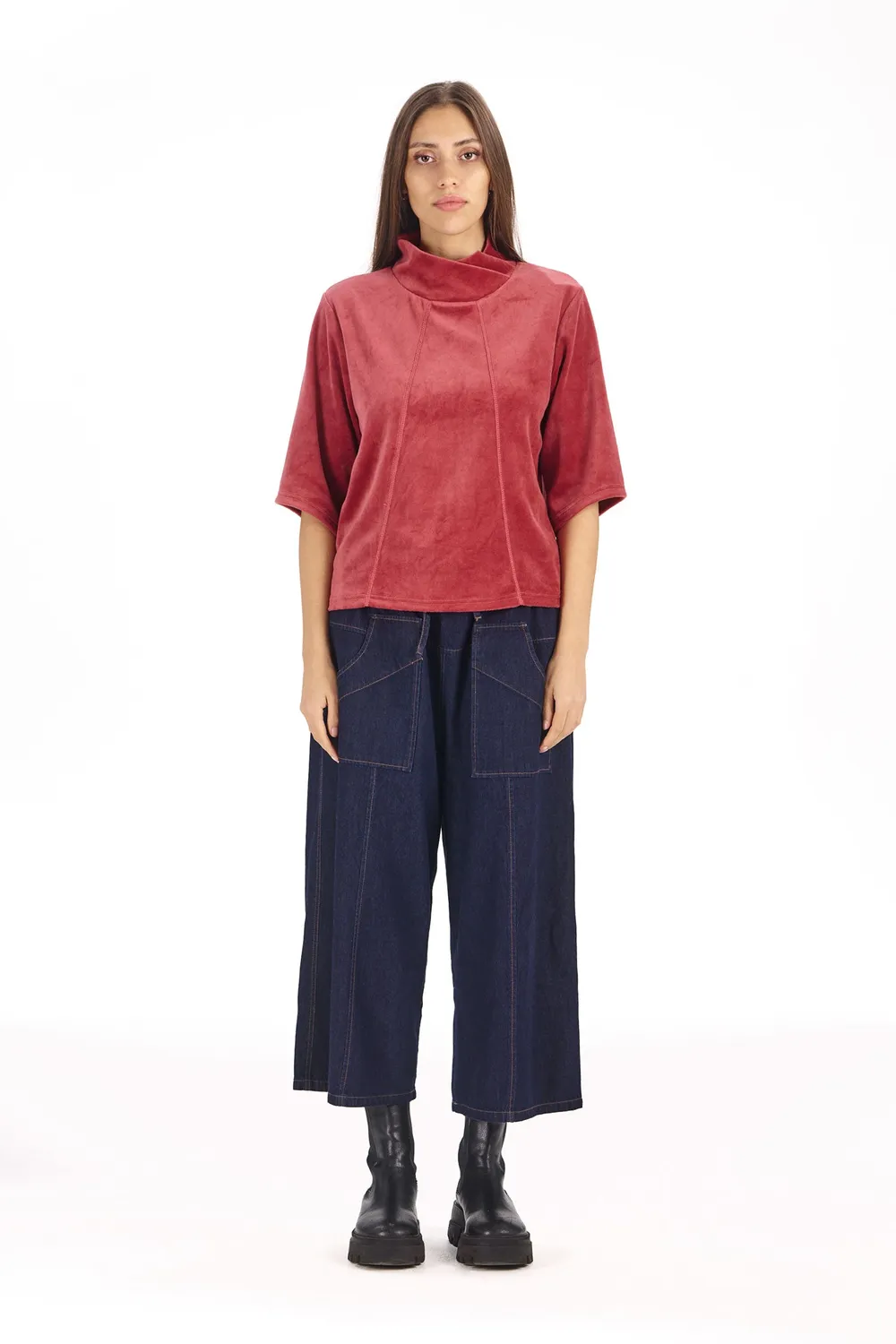 KOMODO SMOKE Top Rose Bio-Baumwollsamt