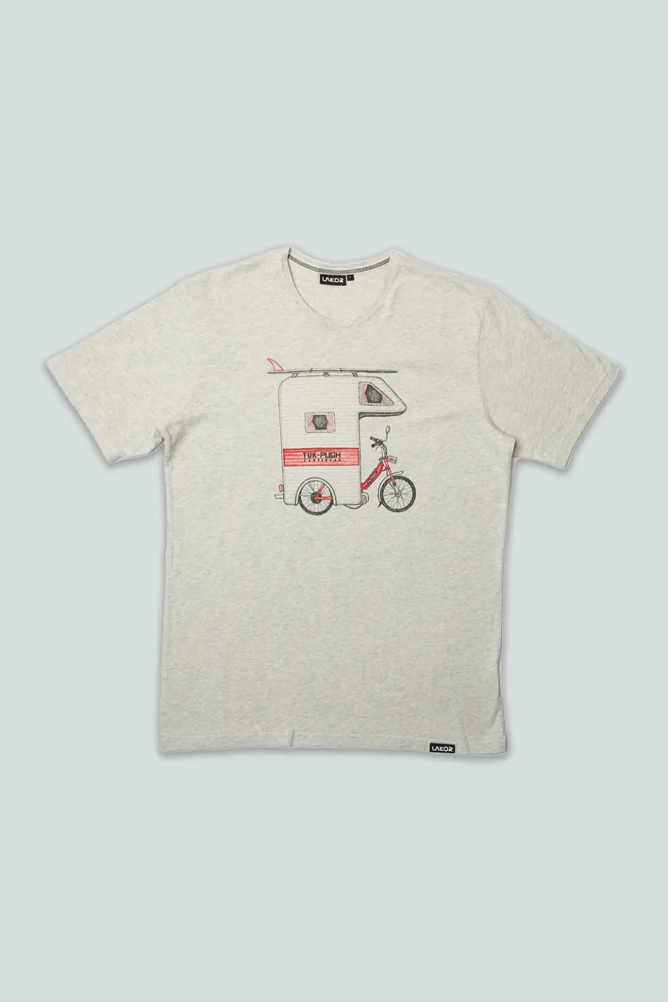 LAKOR Tuk-Puch T-Shirt Oatmeal Melange Baumwolle