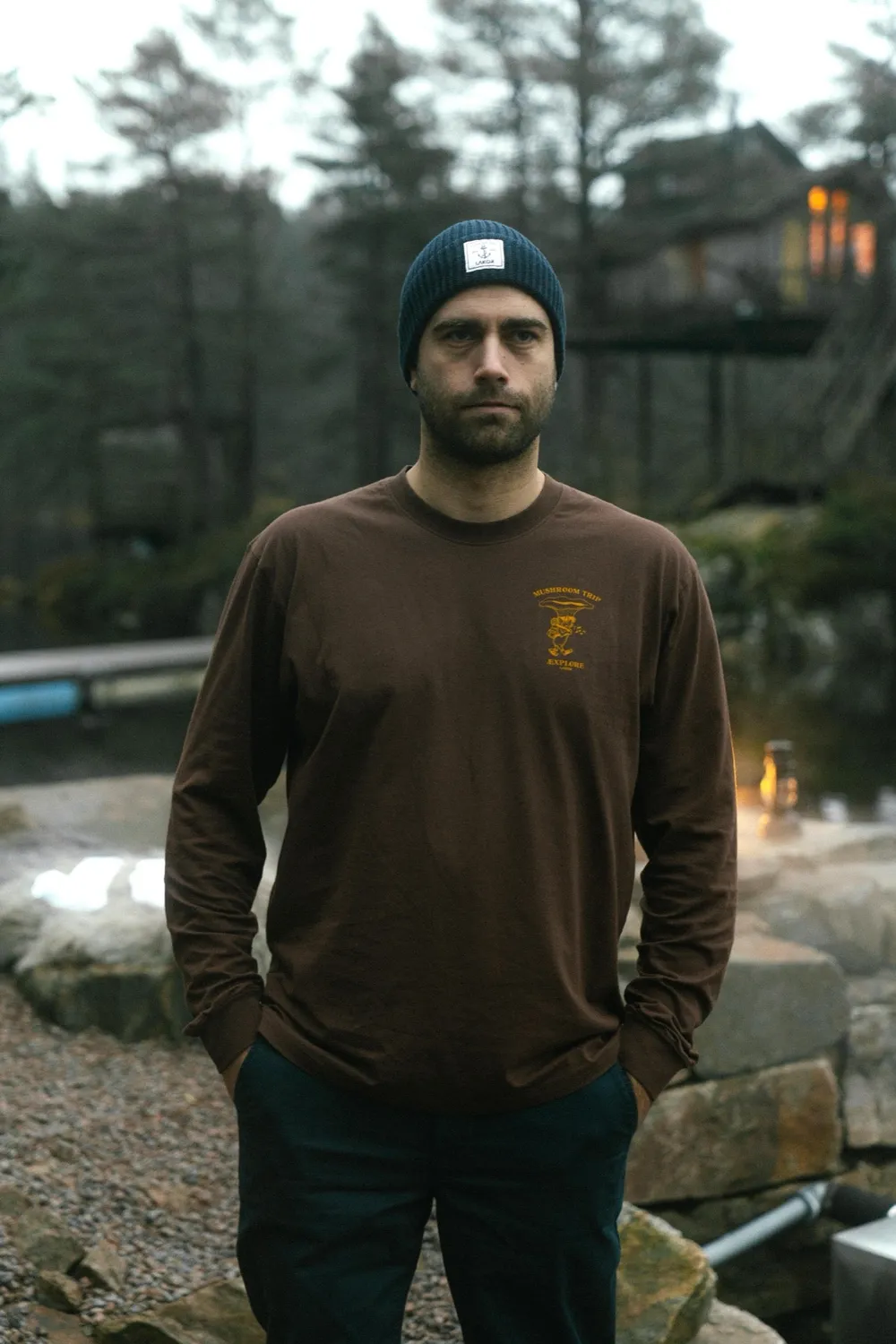 LAKOR Chanterelle Trip Boxfit Longsleeve Chicory Coffee Bio