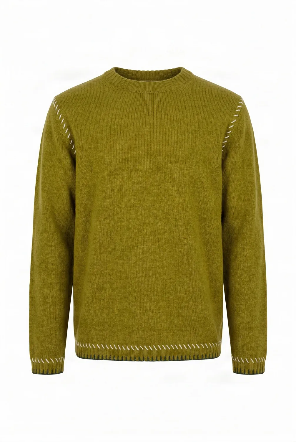 Komodo Jago Pullover Olive Lambswool
