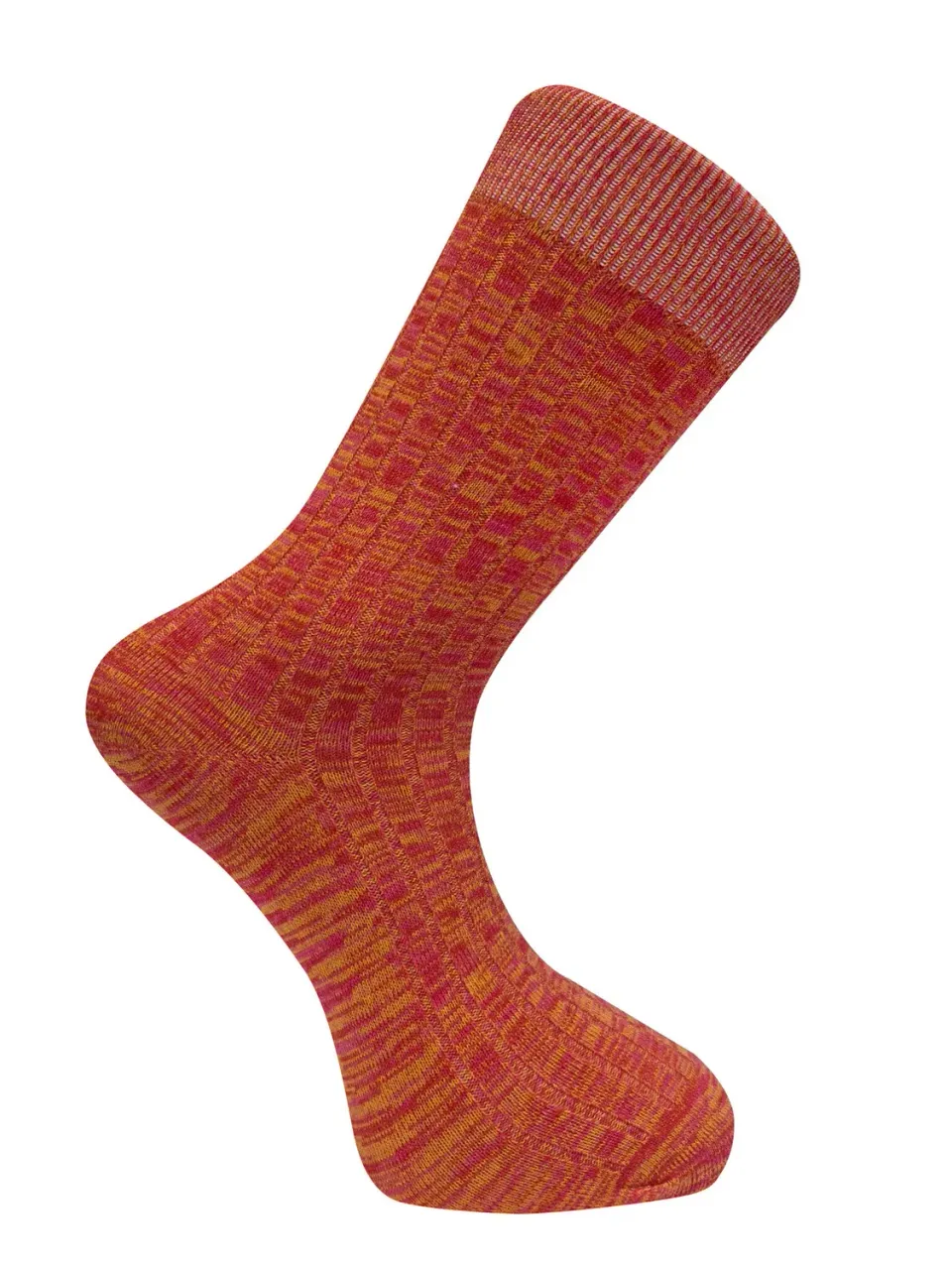 Komodo Tri Marl Socken Fire aus Bio-Baumwolle