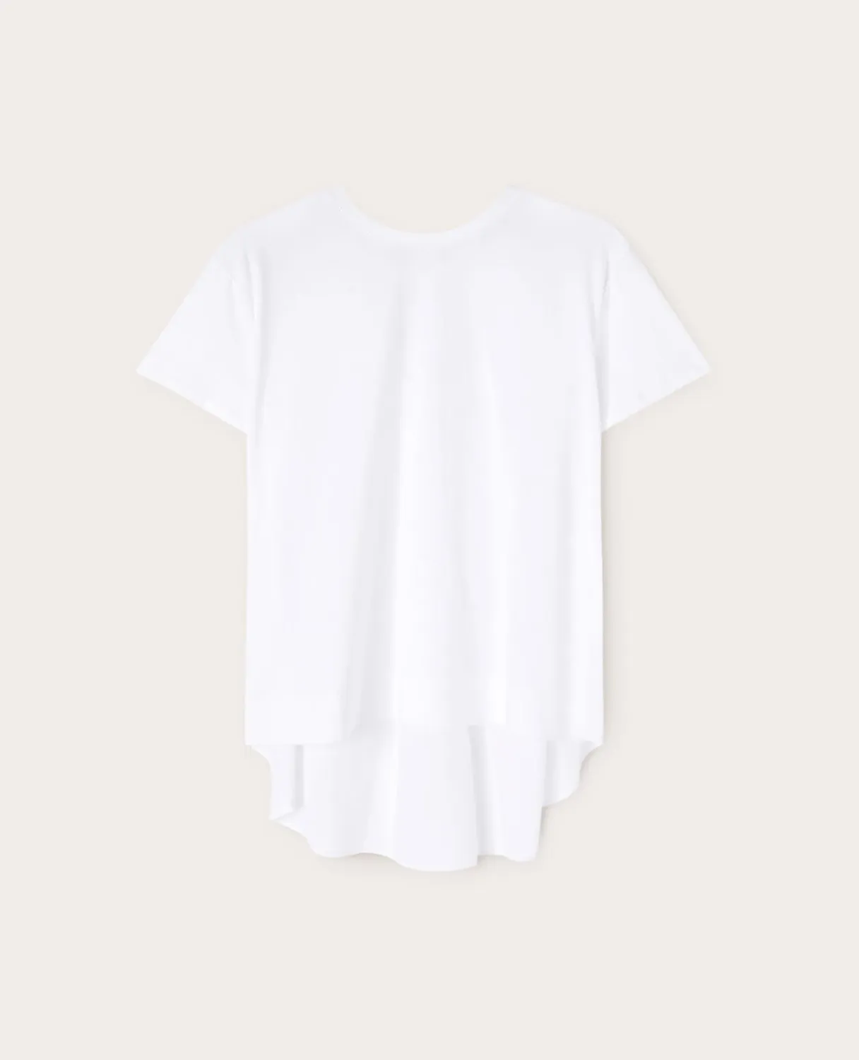 Motivi T-Shirt Materialmix Shirt Flechtung hinten