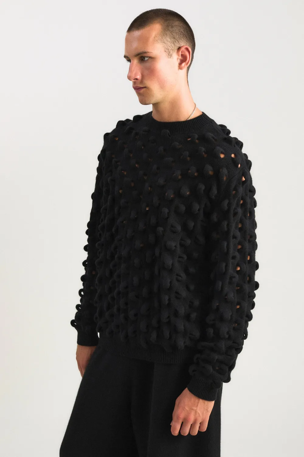 Oyuna Marui Pullover Schwarz 3D-Strick