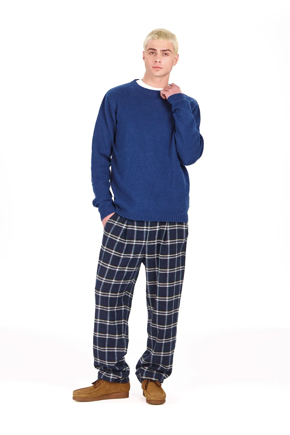 KOMODO MARCO Strickpullover Herren Navy Lambswool