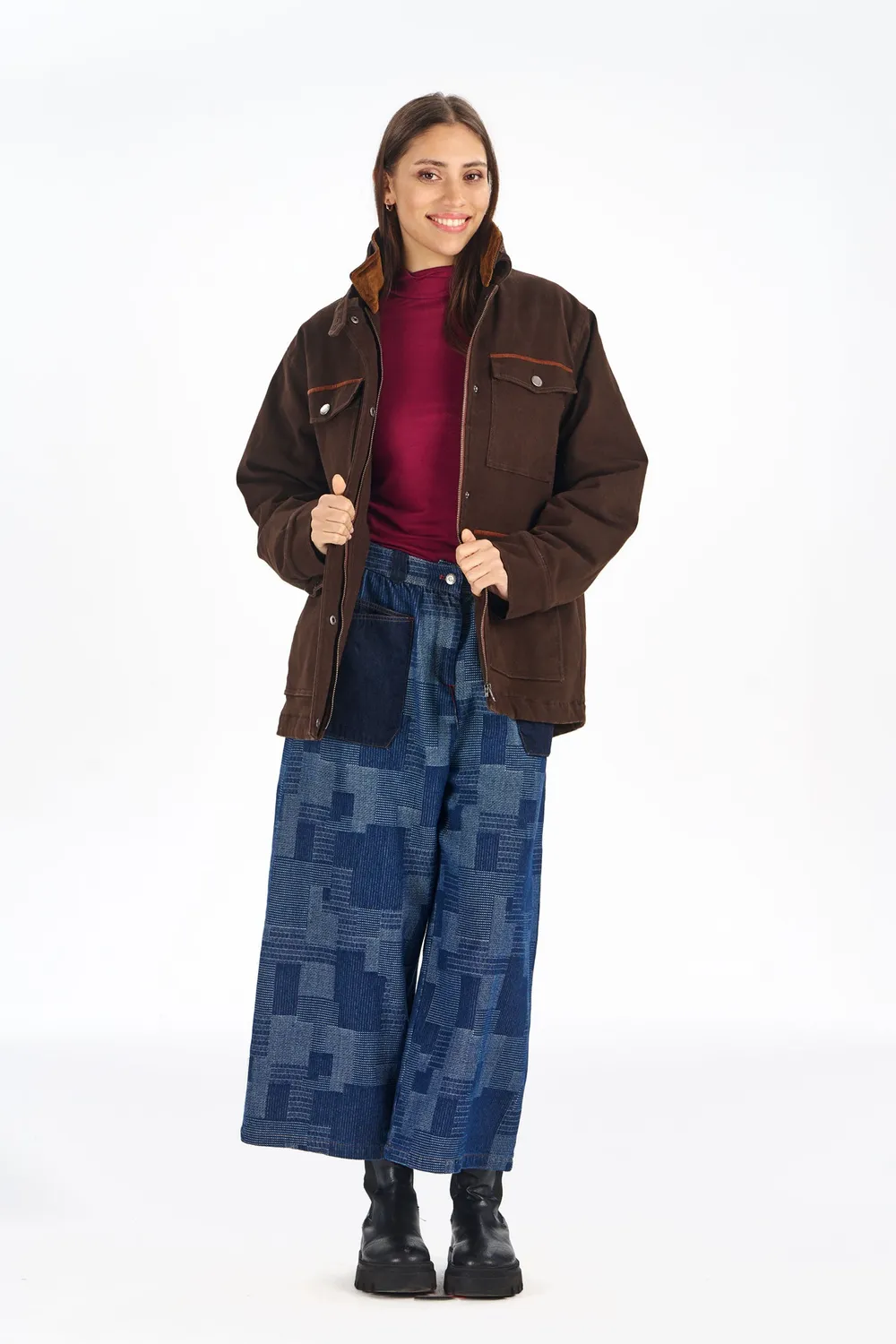 KOMODO VINEY Jacke Chocolate Damen wattiert Bio-Baumwolle