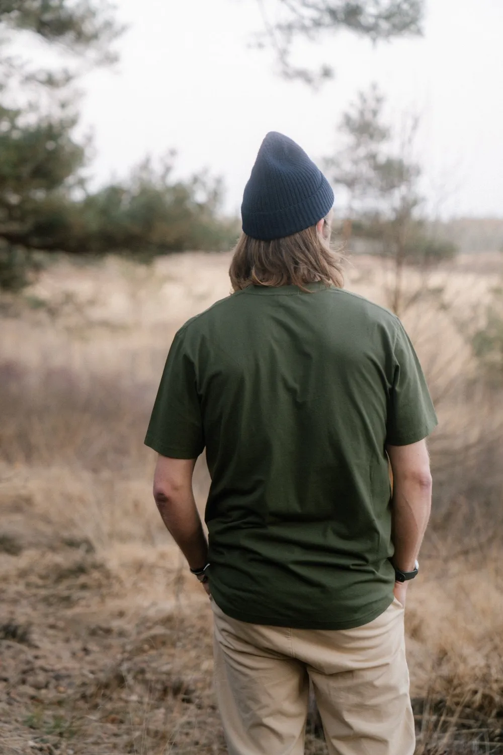 LAKOR Cotton Beanie Mütze navy Bio-Baumwolle