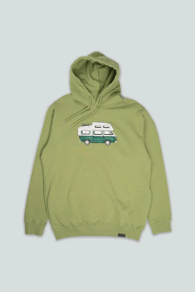 LAKOR Forest Camper Hoodie Mosstone Bio-Baumwolle