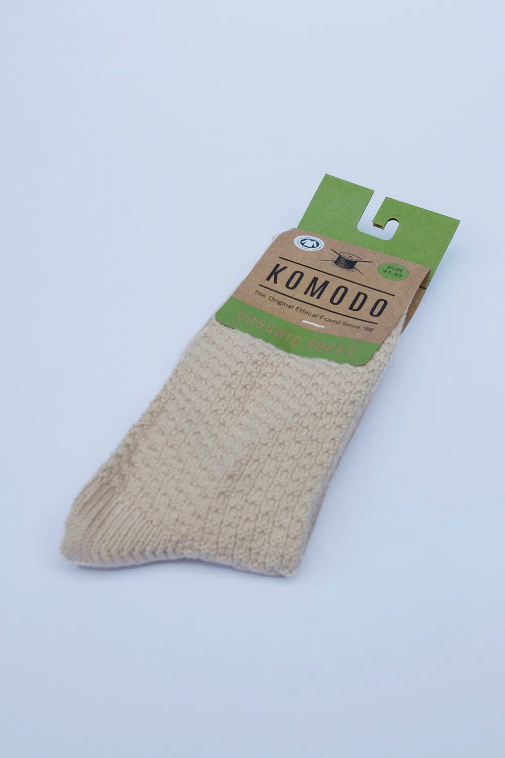 Komodo Waffle Socken Cappuccino Bio-Baumwolle