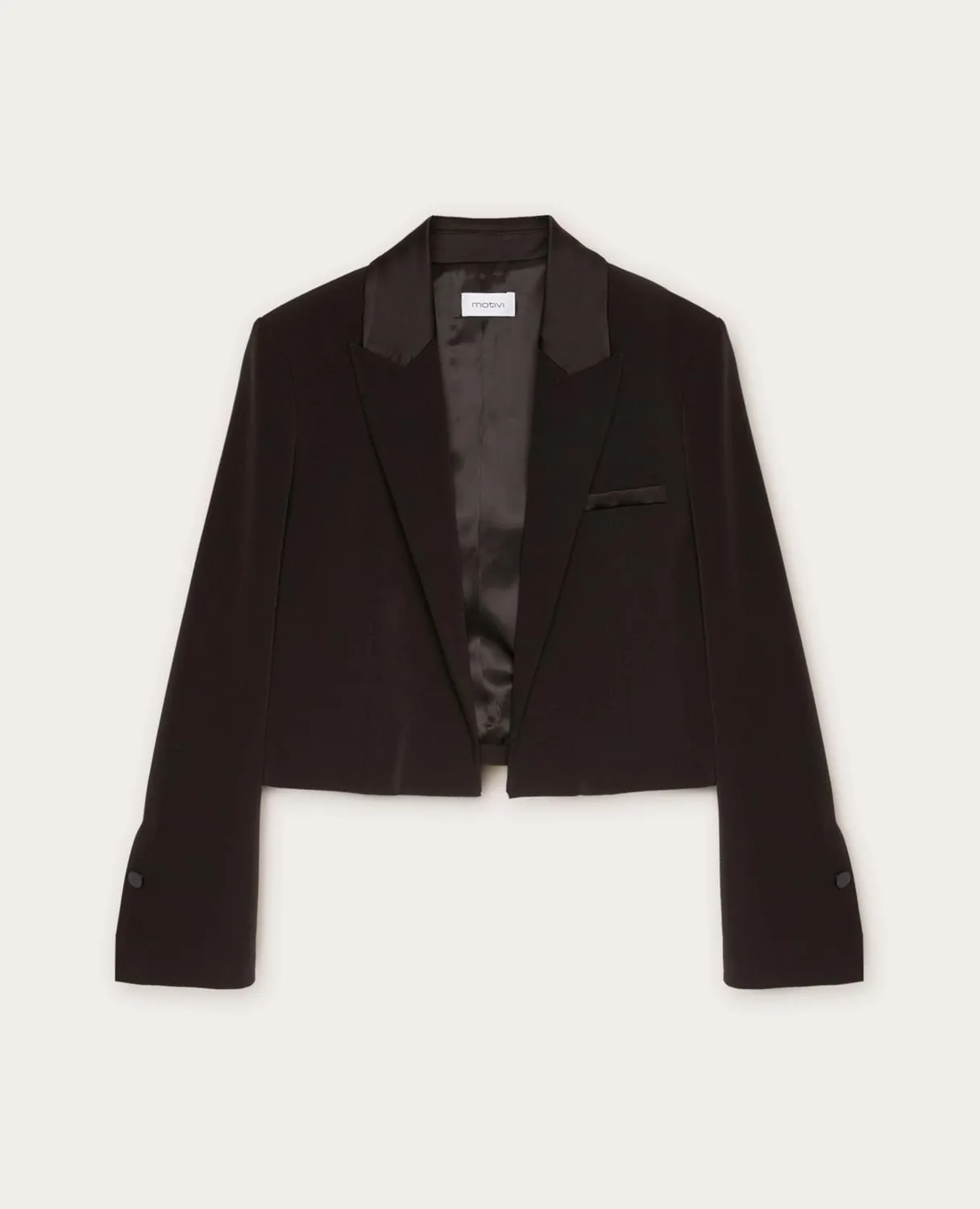 Motivi Spencer-Jacke mit Satineinsätzen Jacke technisch