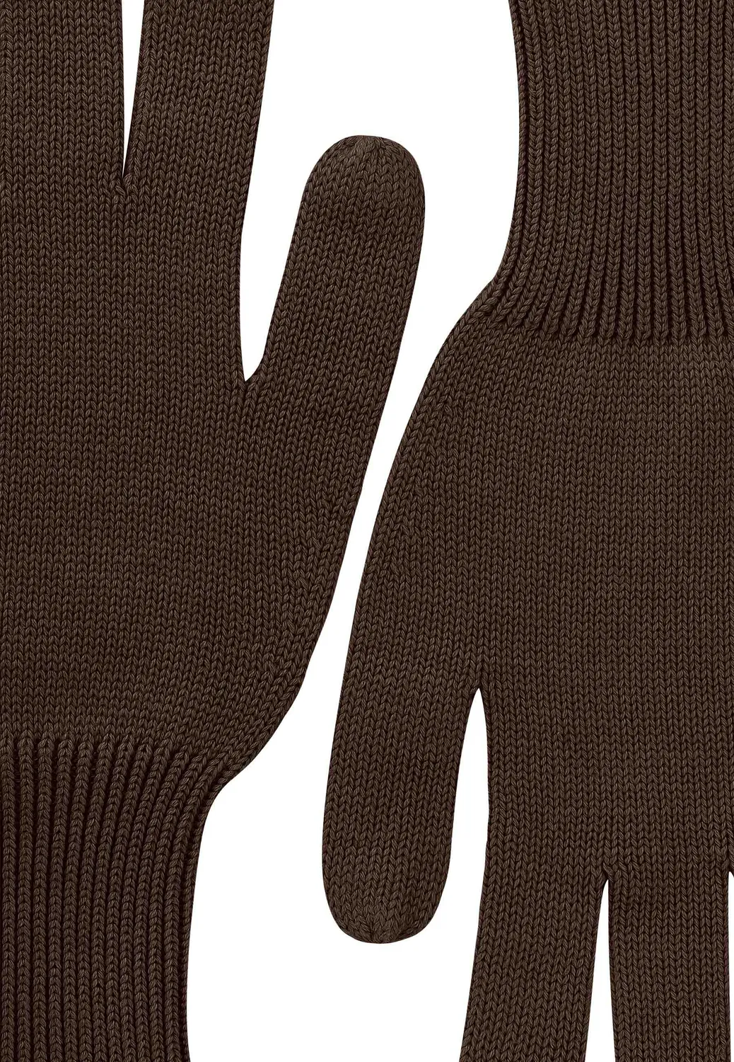 MELA RISHI Strick Handschuhe aus Bio-Baumwolle weich