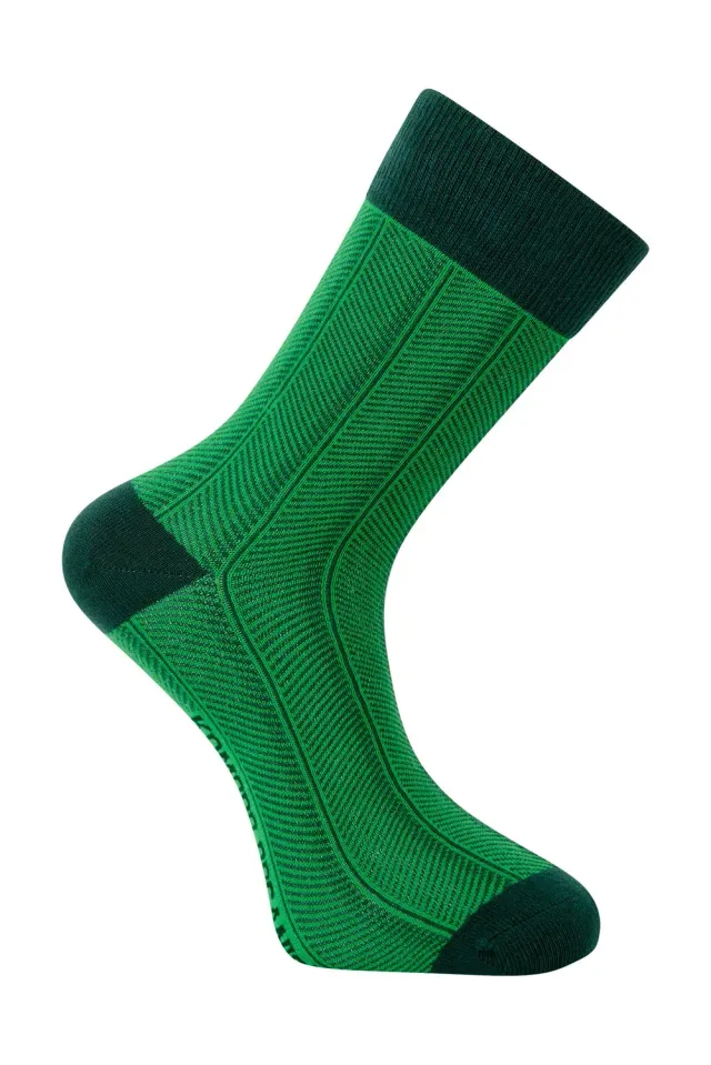 Komodo Herringbone Socken Grün Bio-Baumwolle