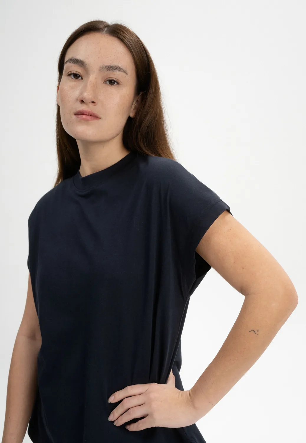 MELA MADHU T-Shirt Fledermaus weiß M Baumwolle