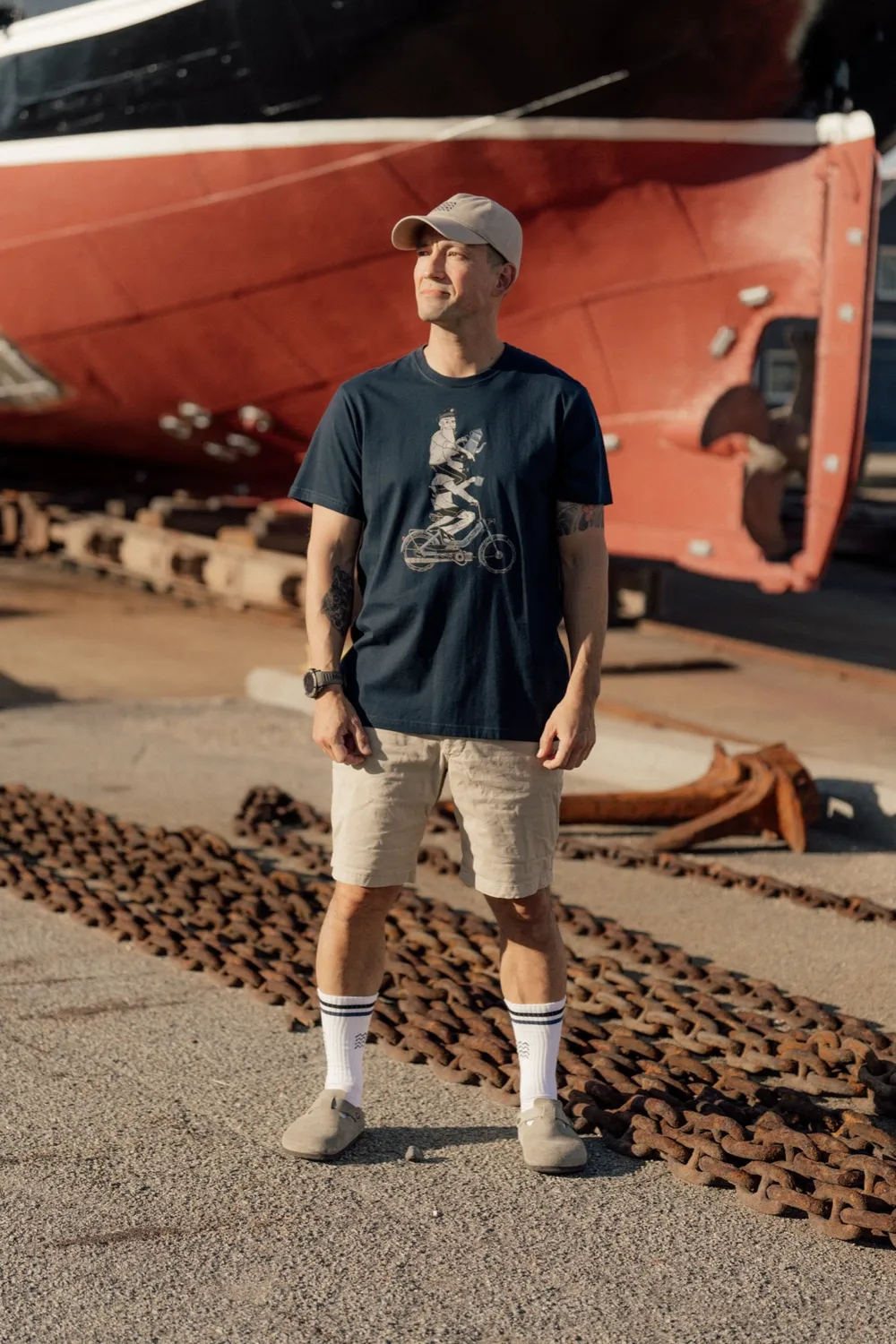 LAKOR Hitching a Ride T-Shirt Blueberry Bio