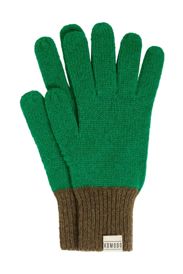 KOMODO PRIMROSE Handschuhe Grün Merinowolle