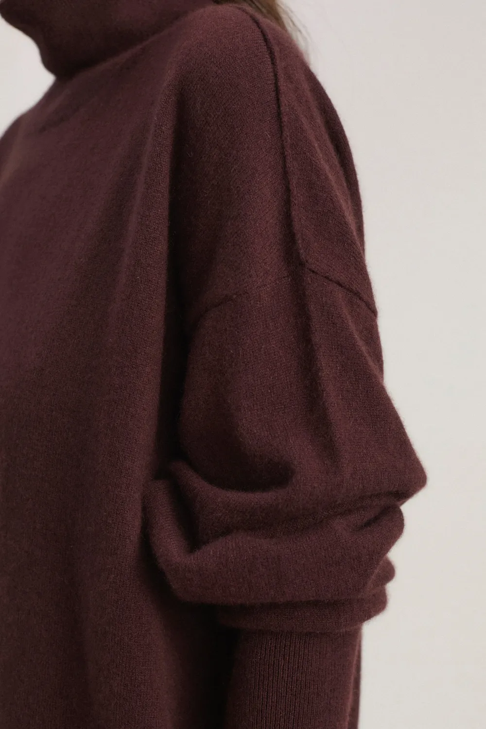 Oyuna Kotto Pullover Carob Rollkragen Jersey