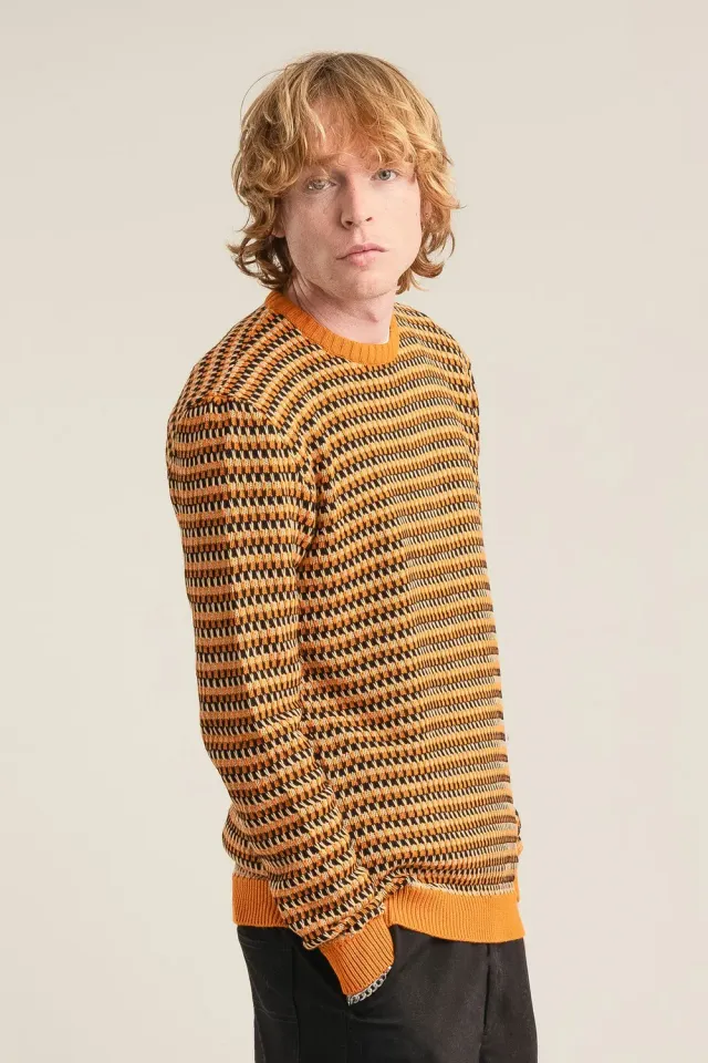 KOMODO KAI Pullover Schwarz-Gold Bio-Baumwolle