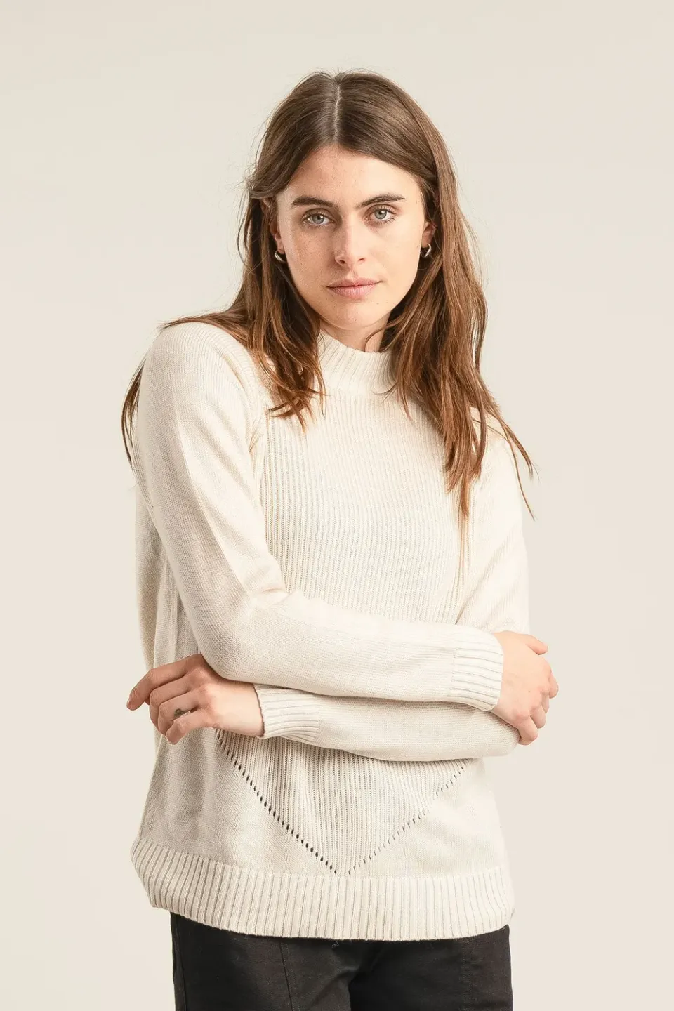Komodo Kate Merinopullover Sand EUR 42 Rollkragen