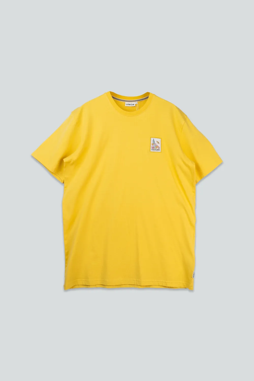 LAKOR Wall of Wonder T-Shirt Cream Gold Bio-Baumwolle