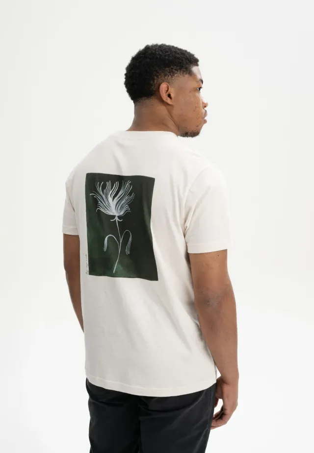 MELA Kaja T-Shirt botanical grün cream melange
