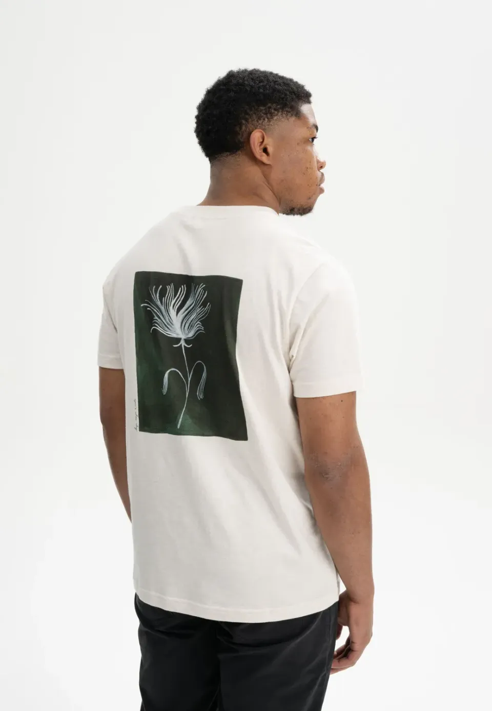 MELA Kaja T-Shirt botanical grün cream melange